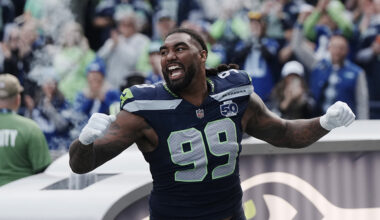 Seattle Seahawks Leonard Williams pregame entrance 2025...