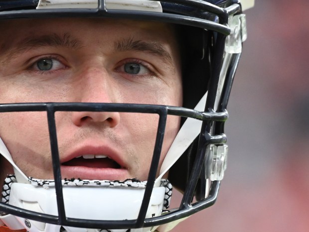 Denver Broncos quarterback Drew Lock (3) ...