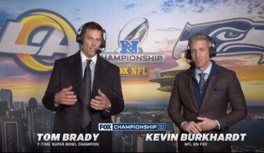 Kevin Burkhardt, Tom Brady earn rave reviews