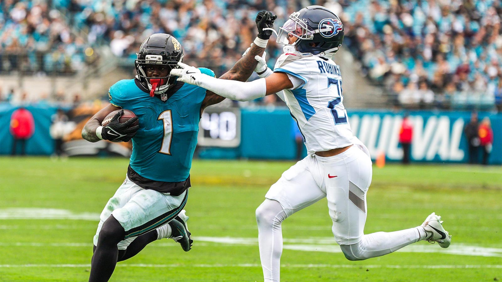 The Jaguars defeated the Titans 41-7