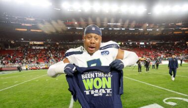 Seahawks playoff merchandise...