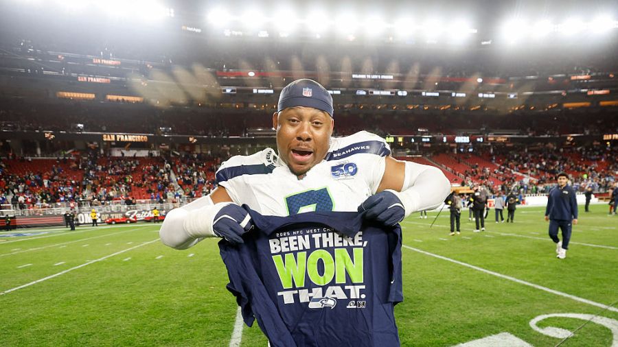 Seahawks playoff merchandise...