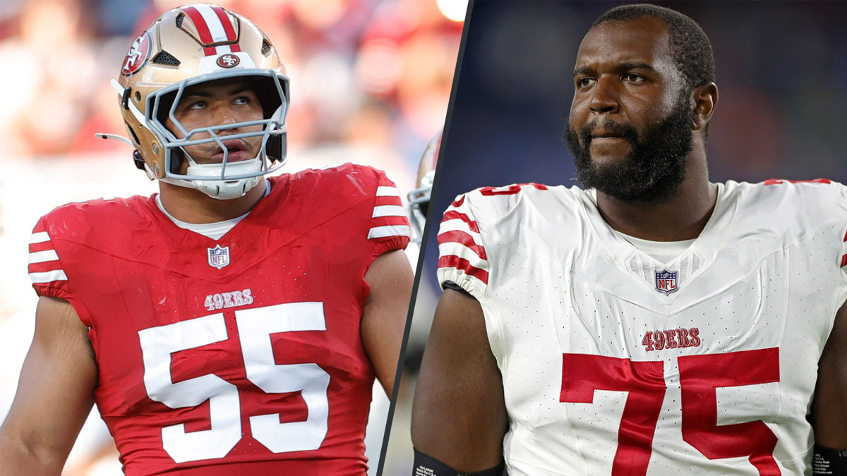 49ers elevate two practice squad linemen for Seahawks game – NBC Sports Bay Area & California