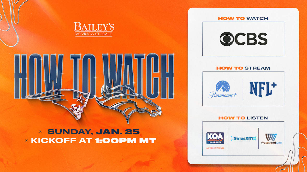 Denver Broncos vs. New England Patriots in AFC Championship Game