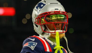 Christian Gonzalez in concussion protocol, putting star Patriots cornerback's status in question