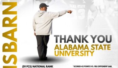 HBCU Football NCCU Chris Barnette Alabama State