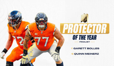 T Garett Bolles, G Quinn Meinerz named finalists for inaugural Protector of the Year Award