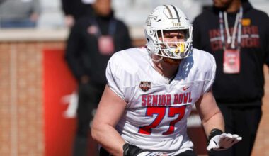 Offensive guard Keylan Rutledge worked at guard and center to increase value at Senior Bowl