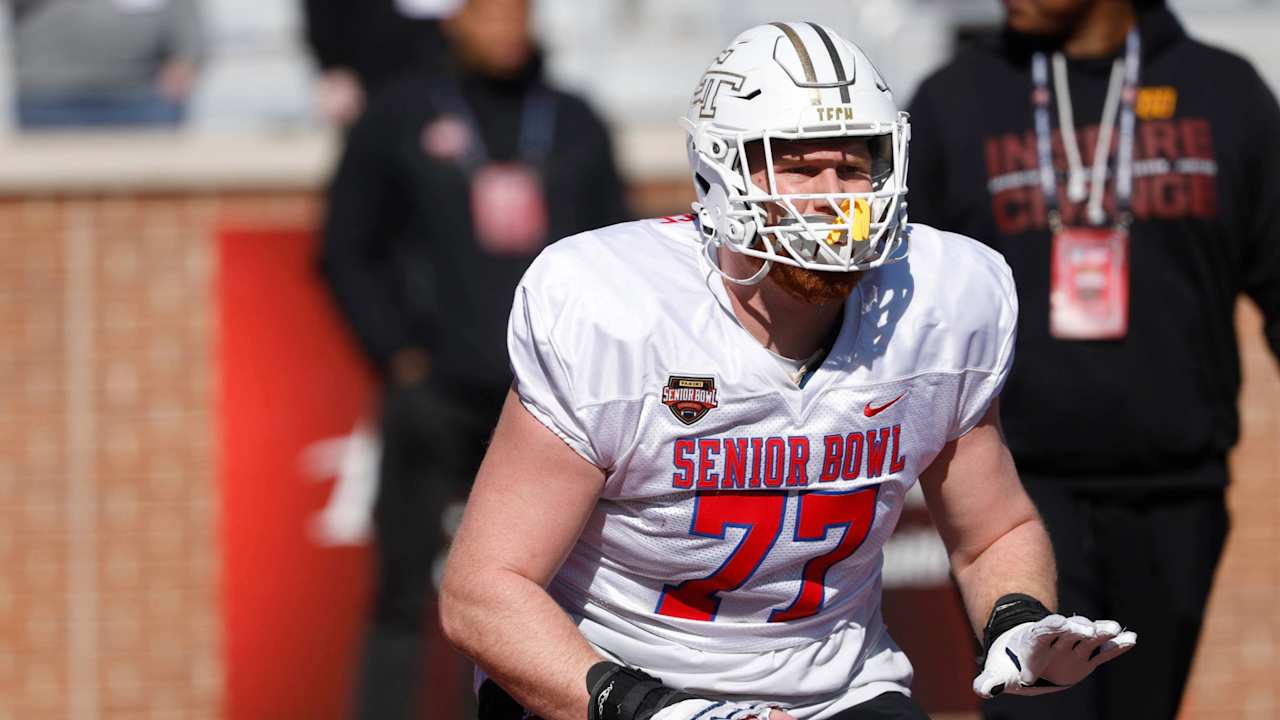 Offensive guard Keylan Rutledge worked at guard and center to increase value at Senior Bowl