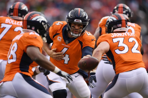 Case Keenum (4) of the Denver ...