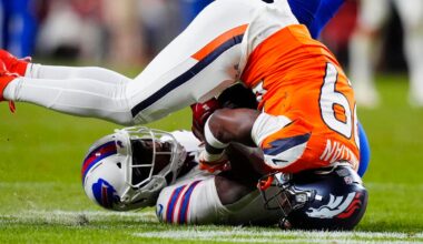 Irate Bills coach Sean McDermott reacts to Broncos' controversial OT interception