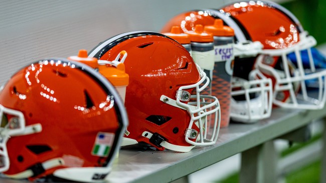 Cleveland Browns helmets