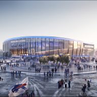 Exterior of Buffalo Bills stadium by Populous