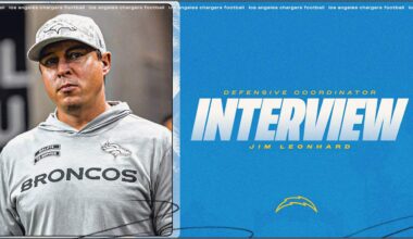 Chargers Interview Jim Leonhard for Defensive Coordinator