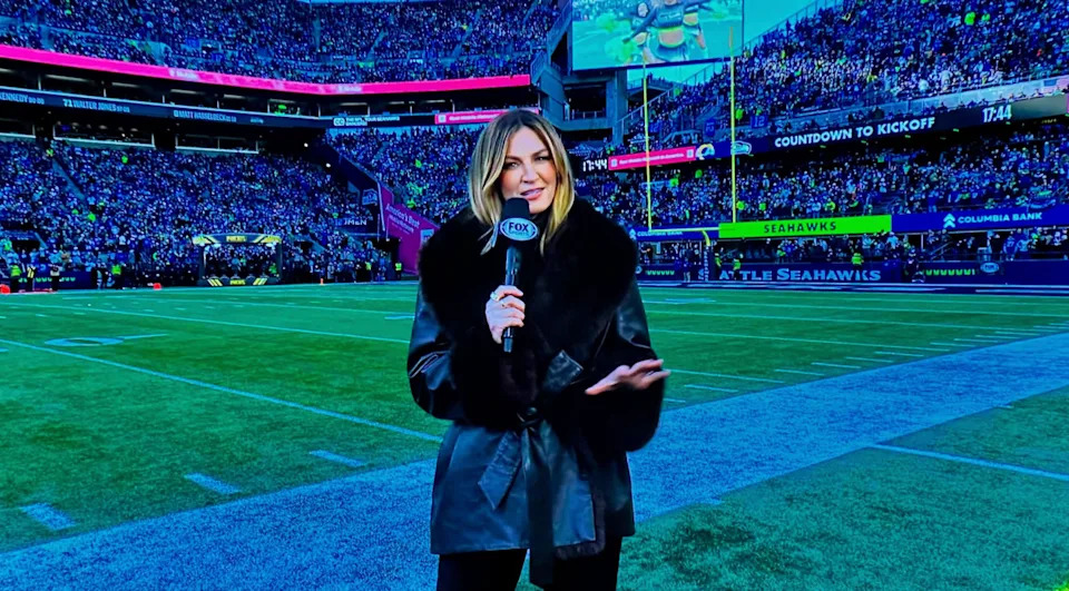Erin Andrews on sideline.NFL on FOX.