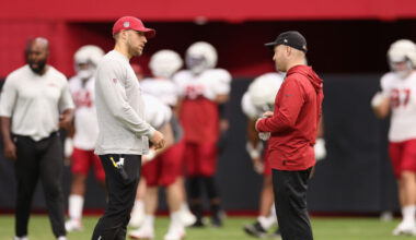 Cardinals coordinators Nick Rallis and Drew Petzing...