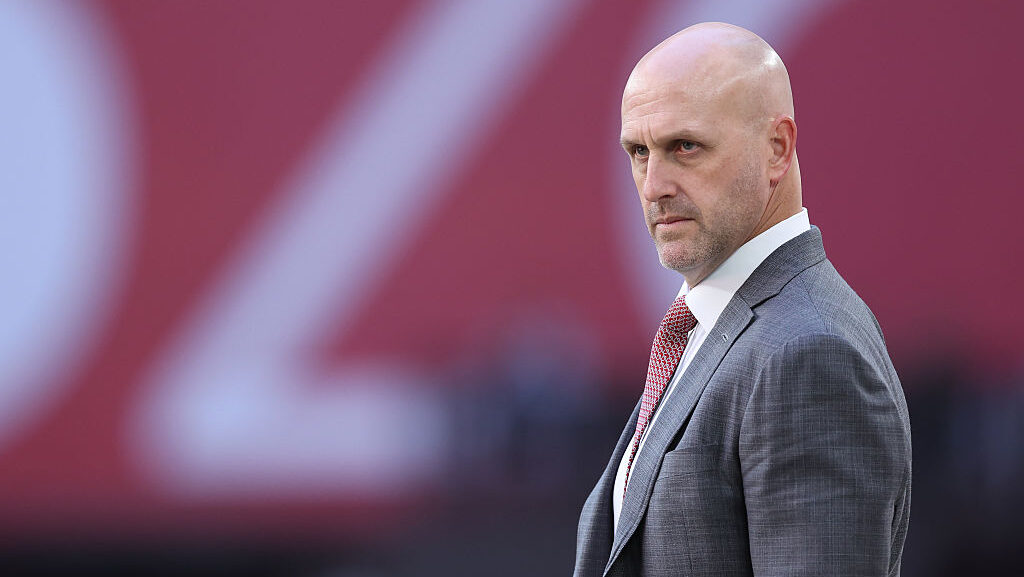 Cardinals' Monti Ossenfort is still on the search for Arizona's next head coach...