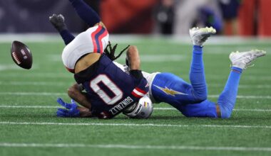 Patriots cornerback Christian Gonzalez in concussion protocol