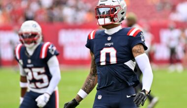 Patriots Injury Report Sees Christian Gonzalez, Two Others Questionable Vs. Texans