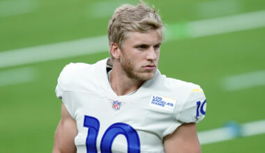 Cooper Kupp without a helmet