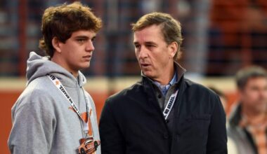 Arch Manning's father, Cooper, has full trust in Texas process, Steve Sarkisian