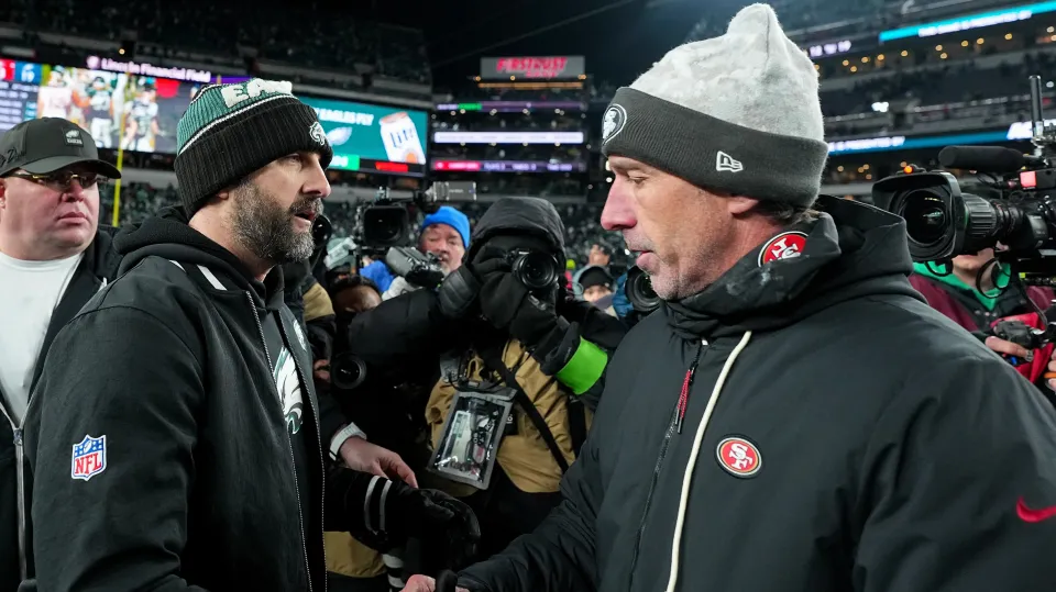 Nick Siranni Kyle Shanahan handshake