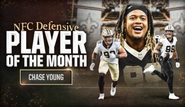 Saints DE Chase Young named NFC Defensive Player of the Month