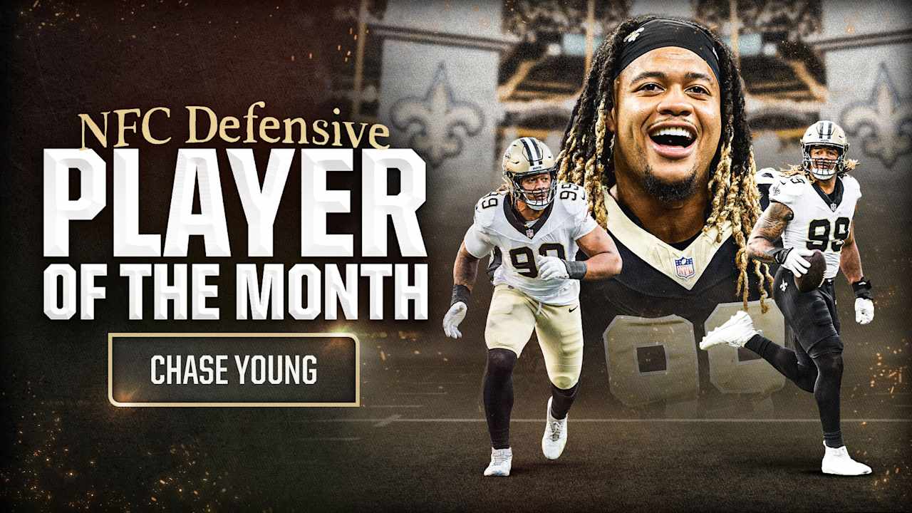 Saints DE Chase Young named NFC Defensive Player of the Month