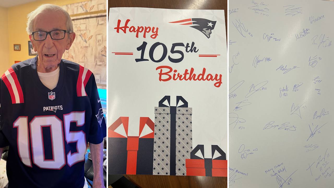 Robert Kraft, Patriots players surprise Massachusetts’ oldest living WWII veteran for 105th birthday