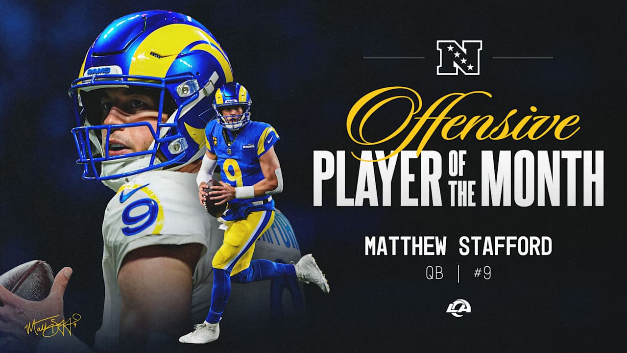 Matthew Stafford named NFC Offensive Player of the Month for December/January