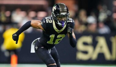 Saints WR Chris Olave to miss finale after blood clot was detected in his lung