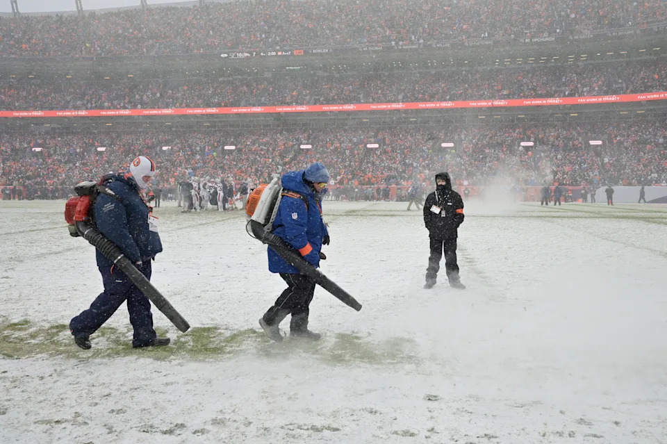 DENVER, CO - JANUARY 25 : Denver Broncos New England Patriots during AFC Championship Game at Empower Field at Mile High in Denver, Colorado on Sunday, January 25, 2026. (Photo by Hyoung Chang/The Denver Post)