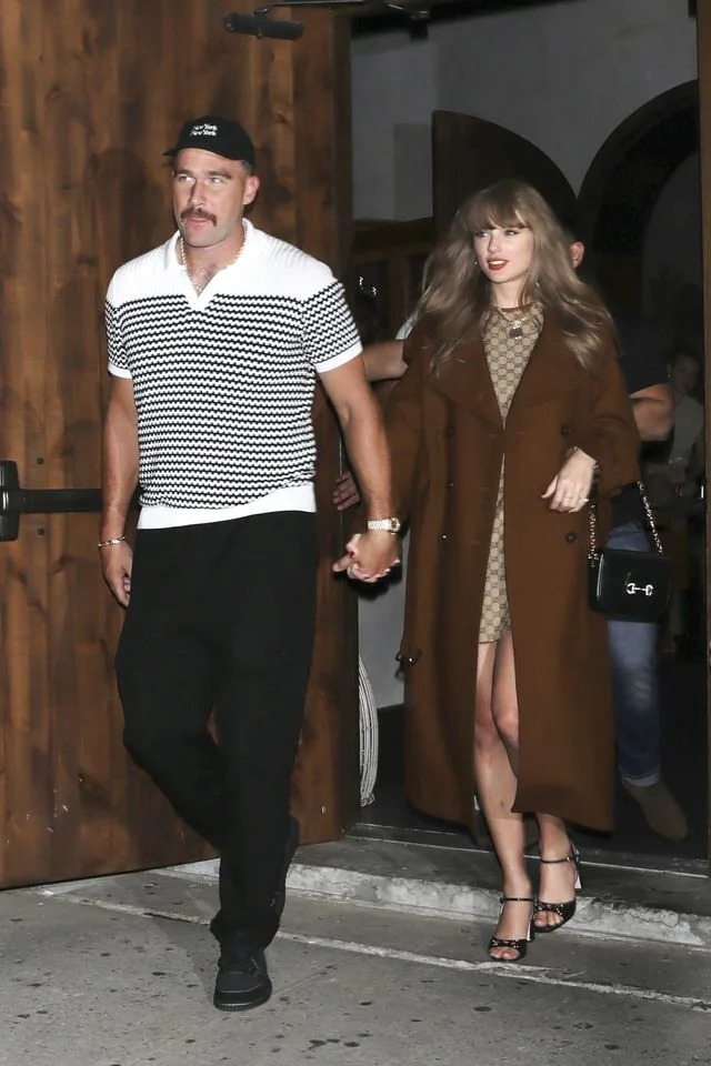 Travis Kelce and Taylor Swift in 2024. Backgrid