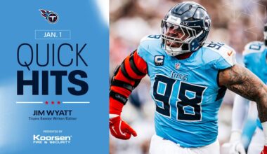 Quick Hits After Thursday's Titans Practice 