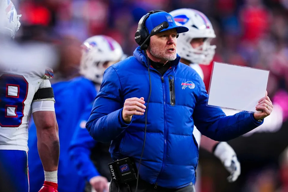 Buffalo Bills head coach Sean McDermott looks on from the sideline during an NFL divisional playoff football game against the Denver Broncos at Empower Field at Mile High on January 17, 2026 in Denver, Colorado. Getty Images