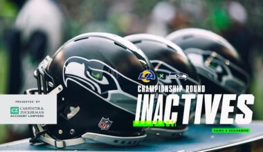 Seahawks vs. Rams NFC Championship Inactives