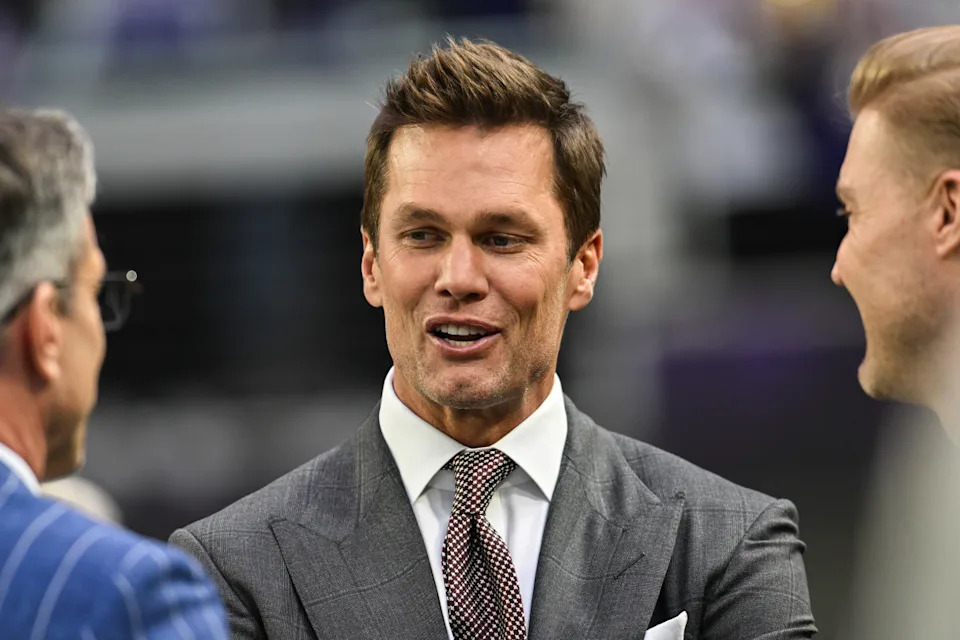 FOX broadcaster and former NFL quarterback Tom Brady.Jeffrey Becker-Imagn Images