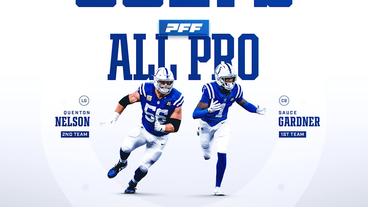 Colts CB Sauce Gardner, G Quenton Nelson named PFF All-Pros