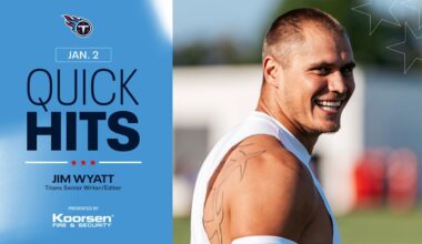 Quick Hits After Friday's Titans Practice 