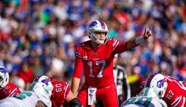 Josh Allen records: Most consecutive starts by a QB is back with Bills quarterback