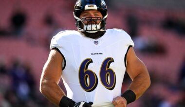 Chargers sign former Ravens OL Ben Cleveland