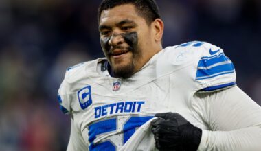 Lions, Bears Week 18 injury designations: Penei Sewell, 4 others OUT