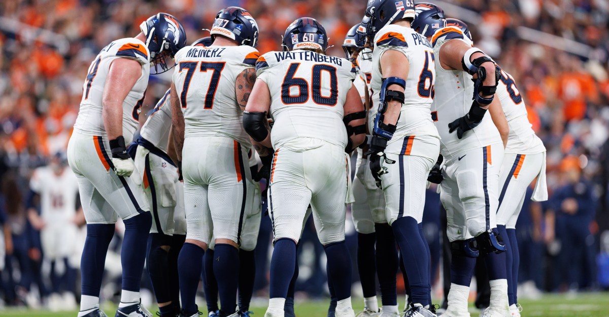 How good was the Denver Broncos offensive line in 2025?
