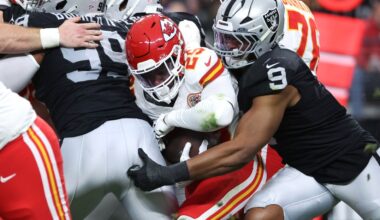 Las Vegas Raiders-Kansas City Chiefs score: Tyree Wilson has career day