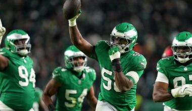 Jalyx Hunt sets new Eagles record with dominant Week 18 performance