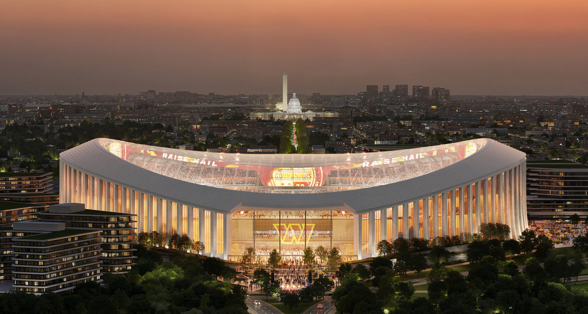 HKS Washington Commanders stadium design