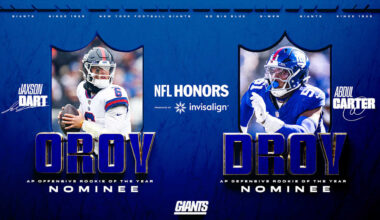 Abdul Carter, Jaxson Dart nominated for AP NFL Rookie of the Year honors