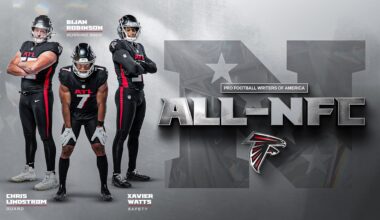 Bijan Robinson, Chris Lindstrom, Xavier Watts make PFWA All-NFC team