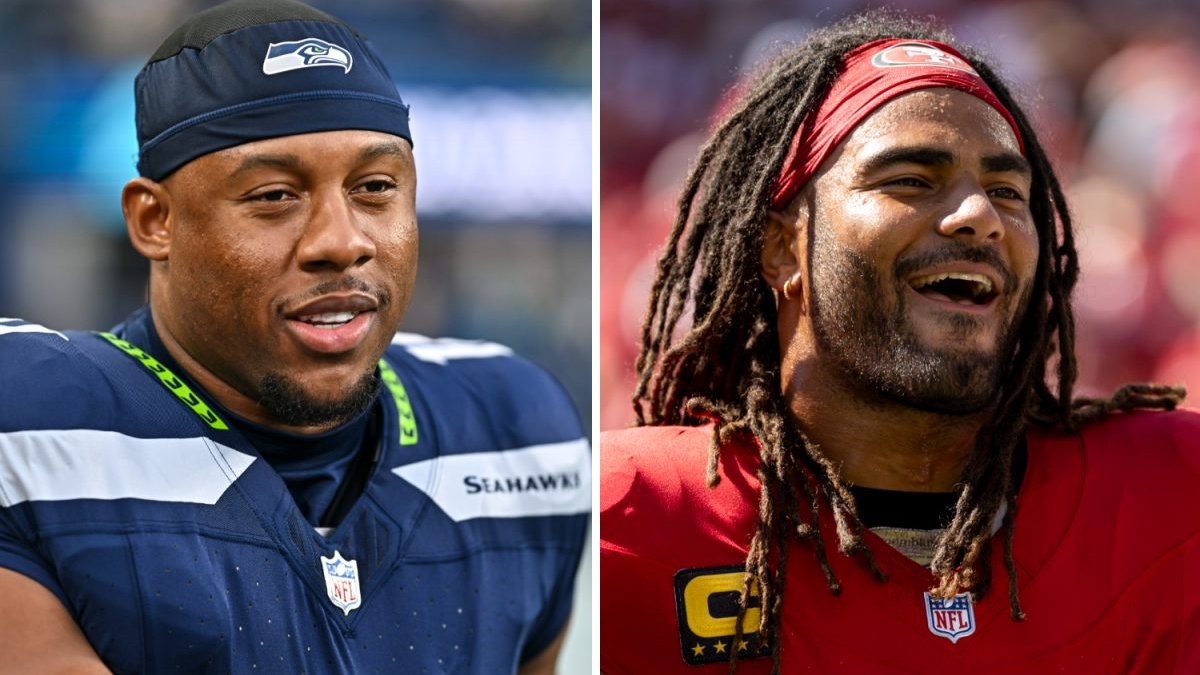 Uchenna Nwosu clarifies intent of viral Fred Warner comment – NBC Sports Bay Area & California