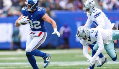 PFF grades and snap counts for the Giants’ victory over the Cowboys